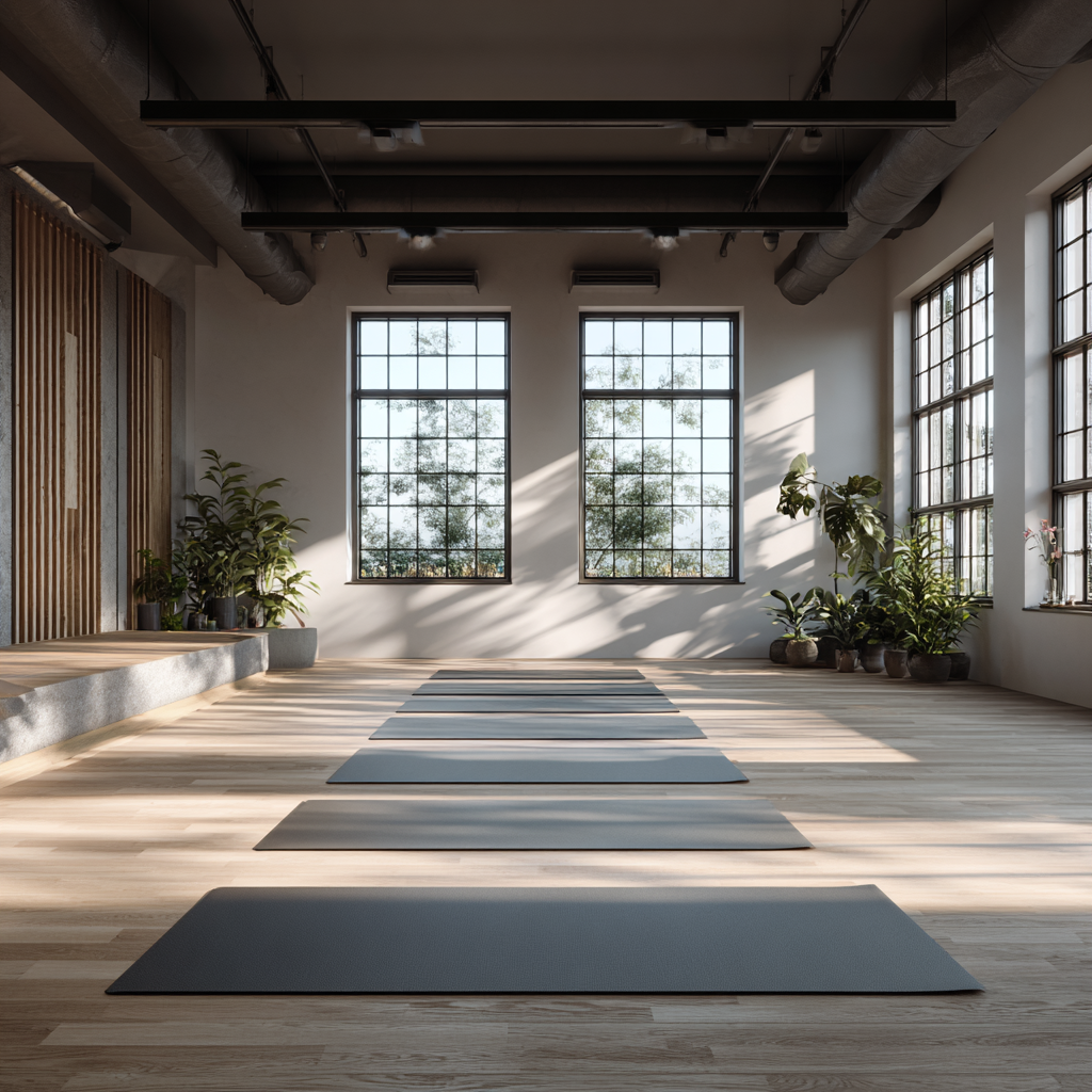 Група людей практикує йогу на природі